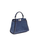 Blue Calf Leather Bos Taurus Shoulder Bag