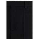 Black Fleece Wool Dress Pants