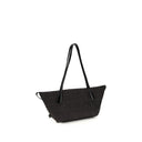 Black Raffia Shoulder Bag