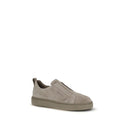 Beige Calf Leather Bos Taurus Sneakers