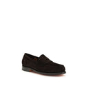 Brown Calf Leather Bos Taurus Slip-On Loafers