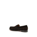 Brown Calf Leather Bos Taurus Slip-On Loafers