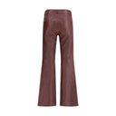 Bordeaux Leather Pants