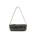 Brown Lamb Leather Shoulder Bag