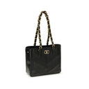 Black Napa Leather / Calf Bos Taurus Shoulder Bag