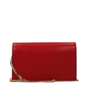 Red Leather Clutch Bag
