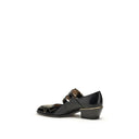 Black Calf Leather Bos Taurus Ballet Flats