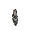 Black Calf Leather Bos Taurus Ballet Flats