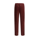 Bordeaux Cotton Casual Pants