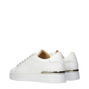 White Leather Low Top Sneakers