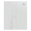 White Fleece Wool Dress Shirt