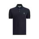 Blue Cotton Polo Shirt