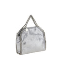 Silver Polyester Shoulder Bag
