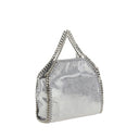 Silver Polyester Shoulder Bag