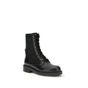 Black Calf Leather Bos Taurus Lace-Up Boots