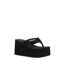 Black Polyamide Platform Sandals