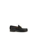 Black Calf Leather Bos Taurus Slip-On Loafers