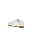 White Calf Leather Bos Taurus Athletic Sneakers