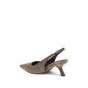 Brown Leather High Heel Pumps