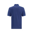 Blue Cotton Polo Shirt