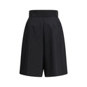 Black Wool Bermuda Shorts