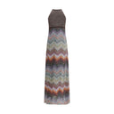 Multicolor Viscose Long Dress