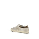 White Calf Leather Bos Taurus Low Top Sneakers