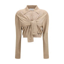 Beige Viscose Cardigan