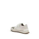 Gray Calf Leather Bos Taurus Athletic Sneakers