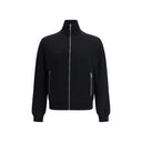 Black Fleece Wool Full-Length Jacket