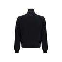 Black Fleece Wool Full-Length Jacket