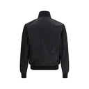 Black Fleece Wool Full-Length Jacket