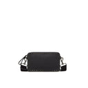 Black Calfskin Shoulder Bag