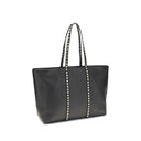Black Calfskin Tote Bag