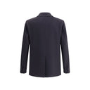 Blue Fleece Wool Coat