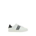 White Rubber Low Top Sneakers