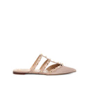 Beige Calfskin Ballet Flats