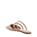 Beige Calfskin Ballet Flats