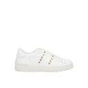 White Calfskin Low Top Sneakers