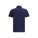 Blue Cotton Polo Shirt