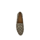 Beige Calf Leather Bos Taurus Slip-On Loafers