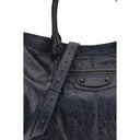 Black Calf Leather Bos Taurus Shoulder Bag