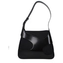 Black Fabric Shoulder Bag