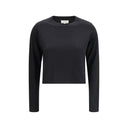 Black Cotton Long Sleeve T-Shirt