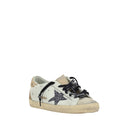 White Calf Leather Bos Taurus Low Top Sneakers