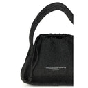 Black Polyester Shoulder Bag