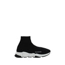 Black Elastane Athletic Sneakers