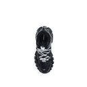 Black Polyethylene Athletic Sneakers