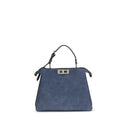 Blue Calf Leather Bos Taurus Shoulder Bag