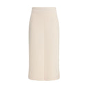 Cream Modal Midi Skirt